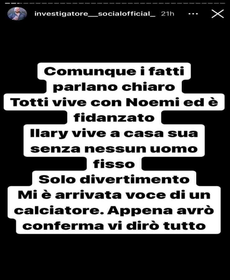 totti e ilary ig