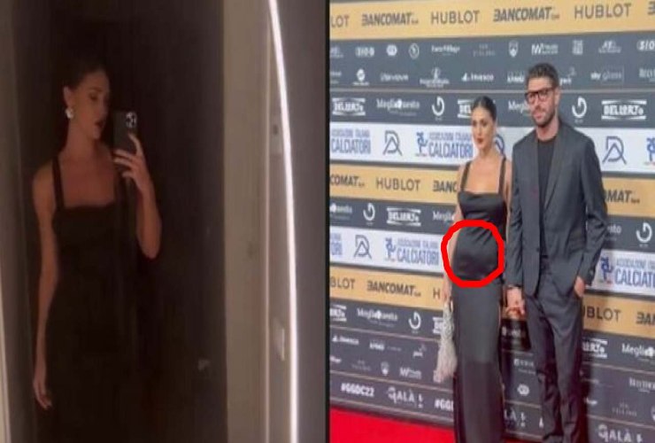 il pancino "sospetto" di Cecilia Rodriguez sul Red Carpet