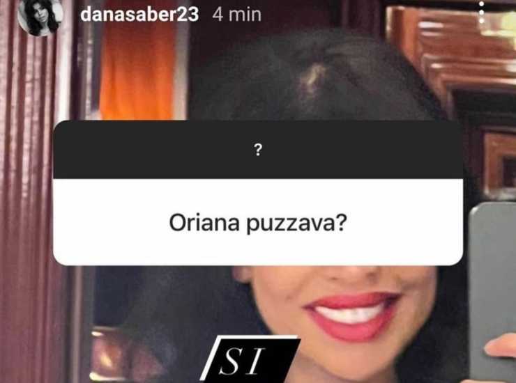 Dana Saber accusa la ex coinquilina del GF Vip Oriana di puzzare