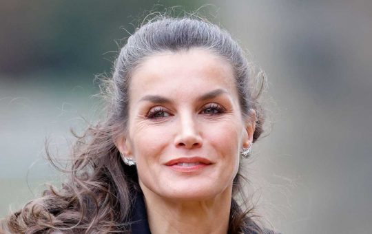 Letizia di Spagna sfoggia delle ciocche grigie tra i capelli