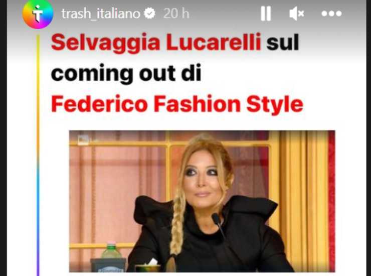 Selvaggia Lucarelli interviene sul coming out di Federico Fashion Style