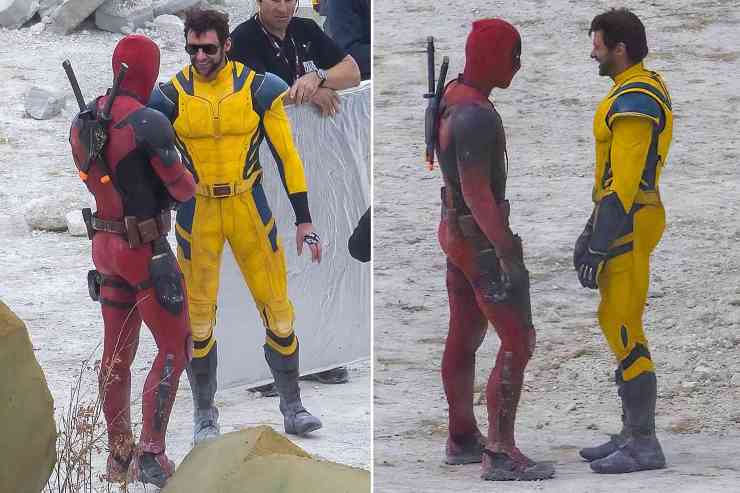 Ryan Reynolds e Hugh Jackman sul set di Deadppol 3