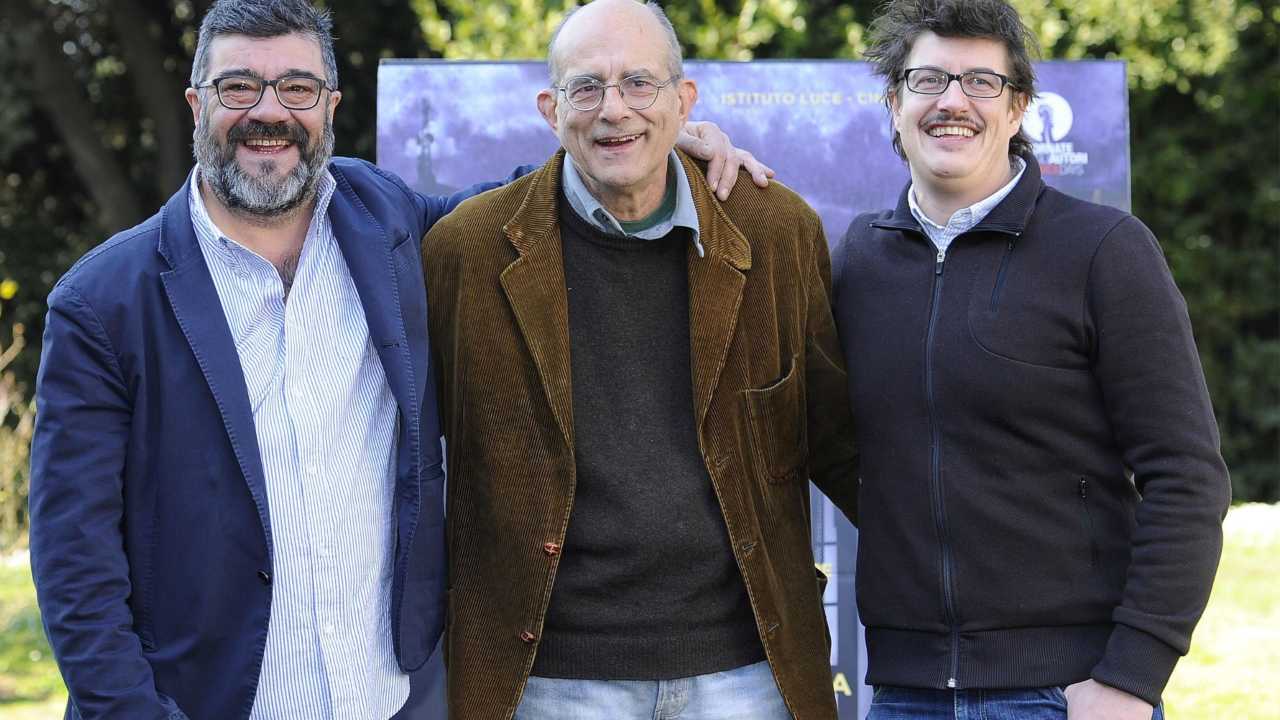 Felice Farina con Francesco Pannofino e Carlo Giuseppe Gabardini - Fonte: Ansa - solocine.it