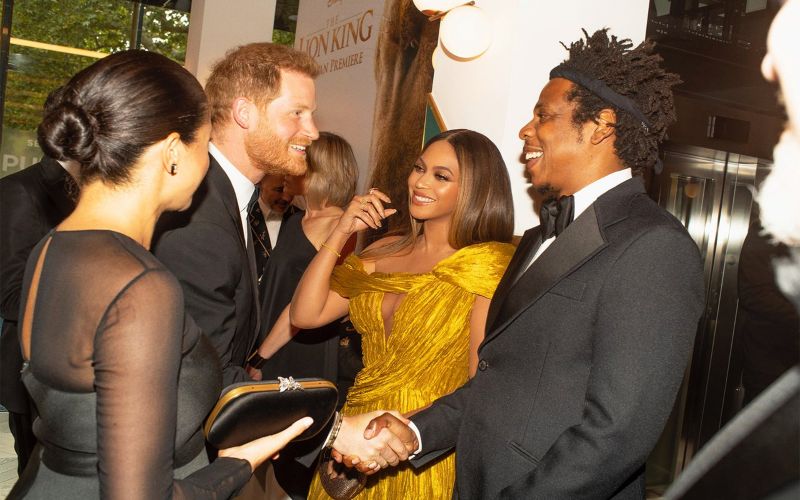 Harry e Meghan con Beyoncé - Fonte: Twitter - solocine.it